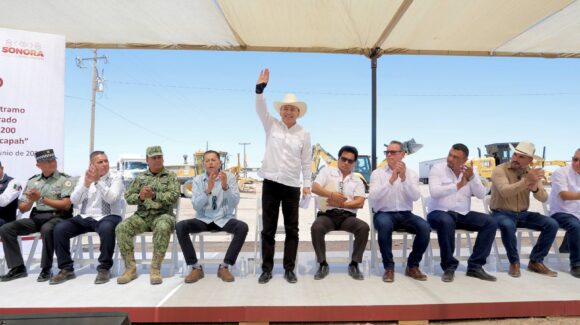 Durazo arranca rehabilitación de carretera histórica en el noroeste de Sonora