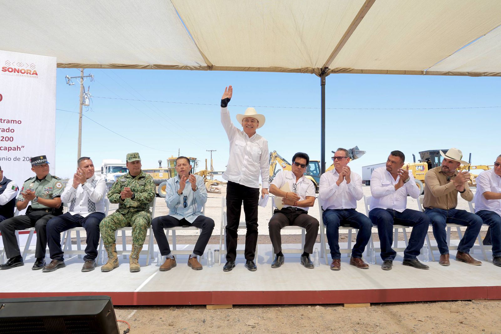 Durazo arranca rehabilitación de carretera histórica en el noroeste de Sonora