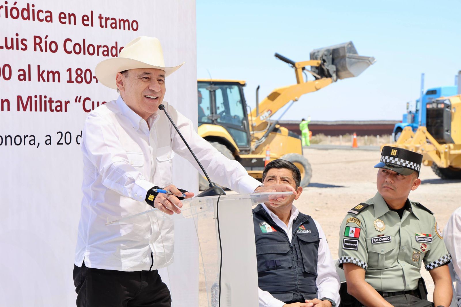 Durazo arranca rehabilitación de carretera histórica en el noroeste de Sonora
