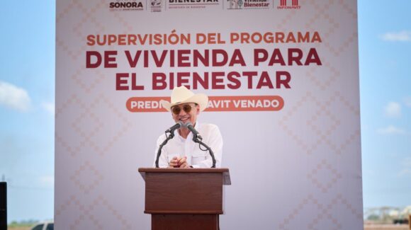 Durazo supervisa Viviendas para el Bienestar en Navojoa; prevé entregar 20 mil hogares antes de concluir su gobierno