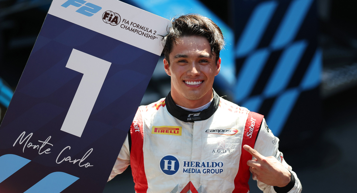 El mexicano, Noel León, consiguió su segundo triunfo en la Fórmula 2 tras conquistar la Sprin Race de Mónaco