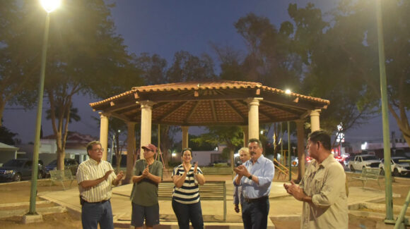 Lamarque mejora de alumbrado en parques y espacios recreativos