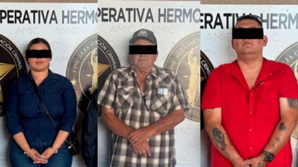 FGJES detiene en Hermosillo a tres personas buscadas en Nayarit por presunto fraude