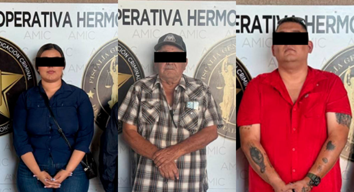 FGJES detiene en Hermosillo a tres personas buscadas en Nayarit por presunto fraude