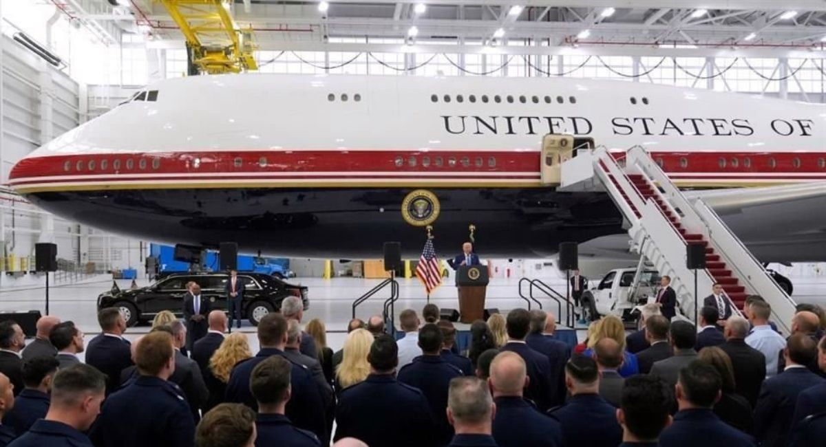 Fuerza Aérea de Estados Unidos recibe nuevo Air Force One donado por Qatar