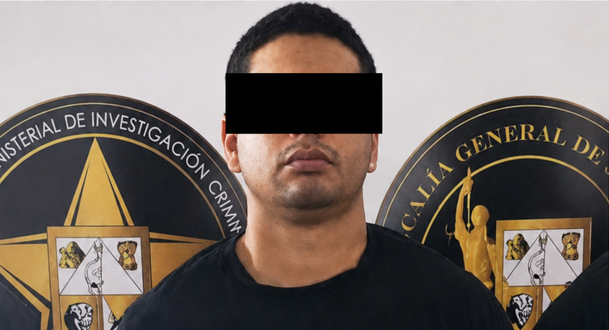 El hombre detenido por actos violentos, Darío Antonio 'N', de 24 años de edad