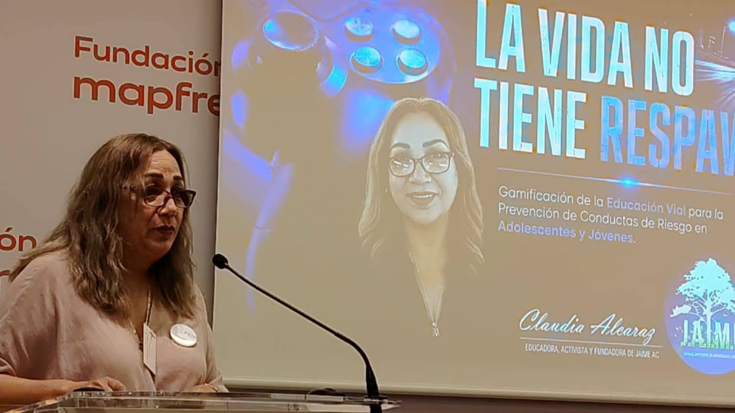 Guaymense presenta proyecto de seguridad vial en foro internacional en España
