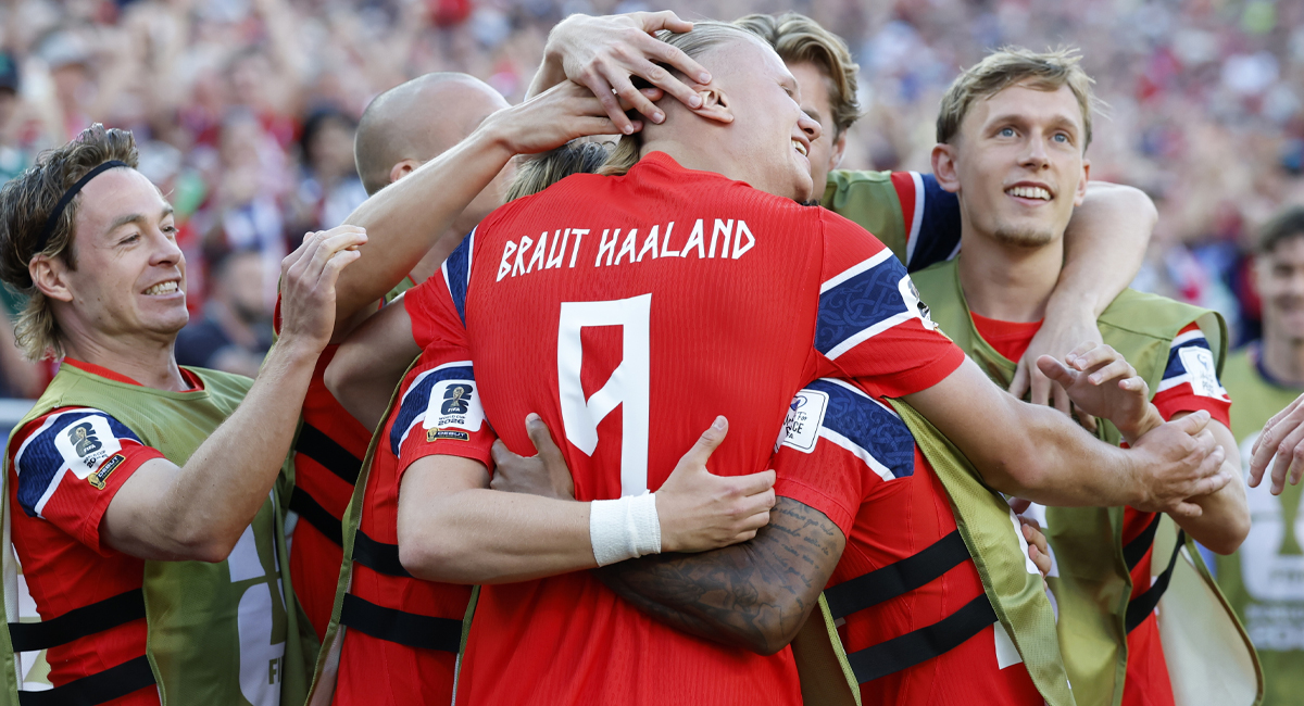 Haaland fue la máxima figura de Noruega en su debut en el Mundial 2026, donde superaron por goleada a Irak