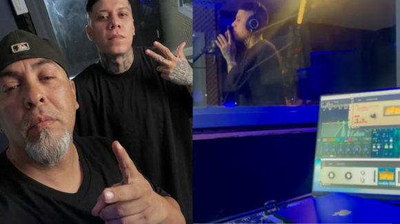 Roy Rosas comparte estudio de grabación con Santa Fe Klan en Hermosillo
