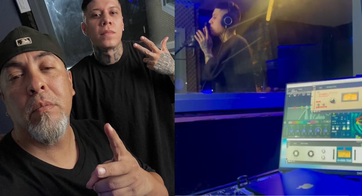 Roy Rosas comparte estudio de grabación con Santa Fe Klan en Hermosillo