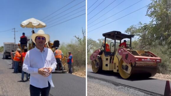 Inicia reconstrucción de la carretera Navojoa-Tesia para mejorar la seguridad vial
