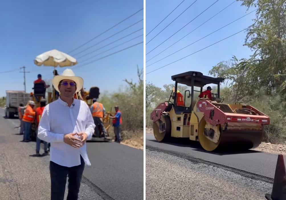 Inicia reconstrucción de la carretera Navojoa-Tesia para mejorar la seguridad vial