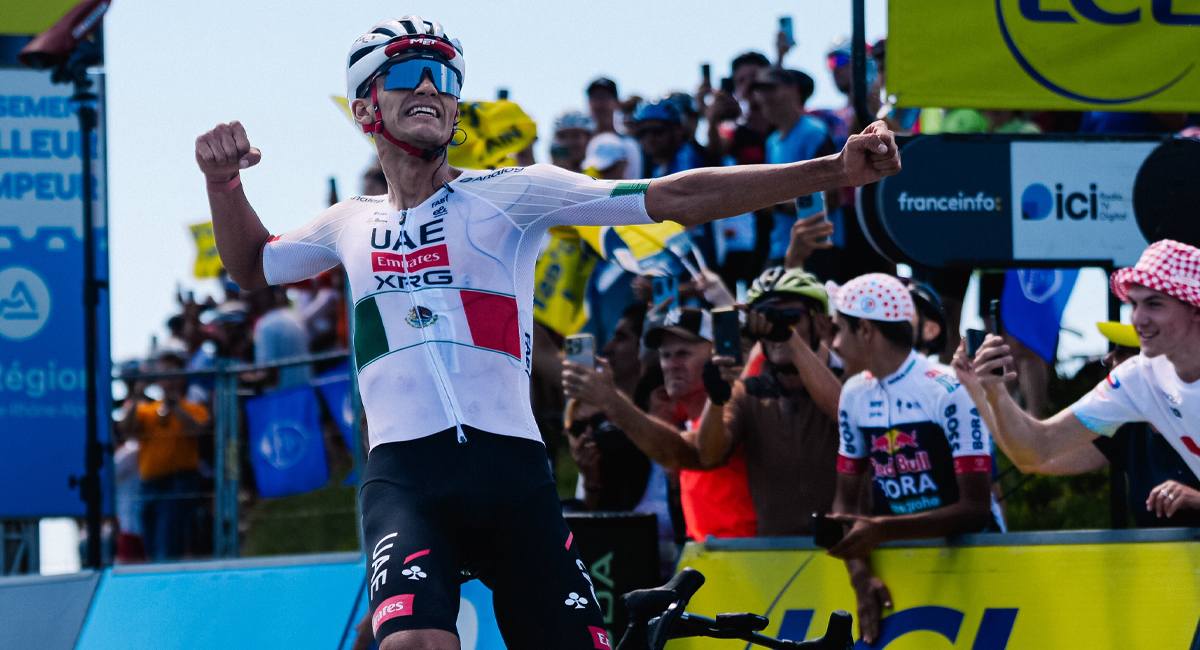 Isaac del Toro puso el nombre de México en alto tras conquistar la séptima etapa del Tour Auvergne Rhone-Alpes 2026
