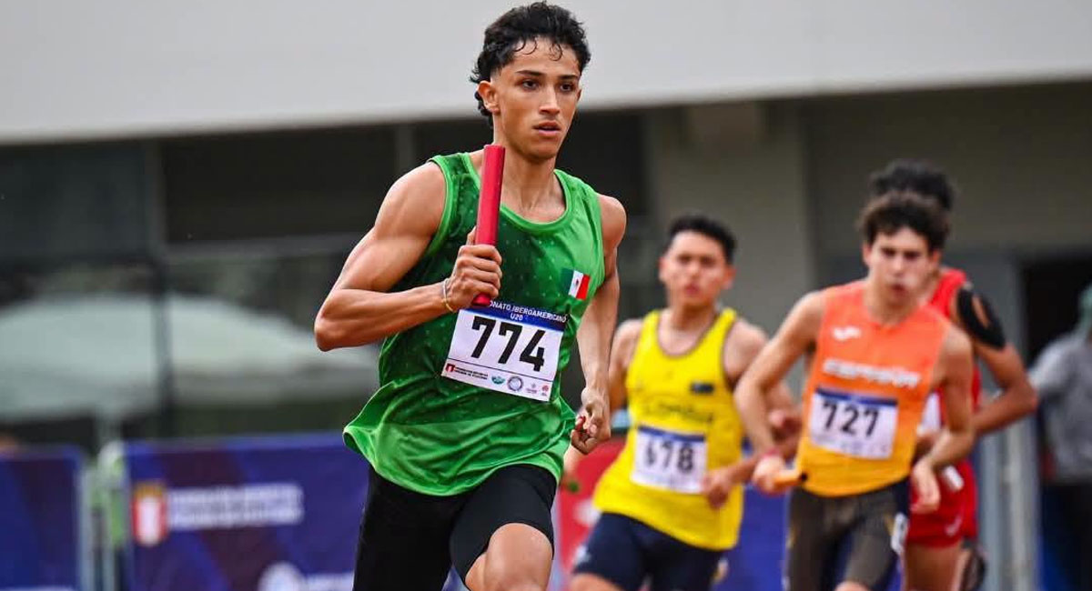 El velocista defendió con éxito los colores de México en el Iberoamericano de Lima, Perú