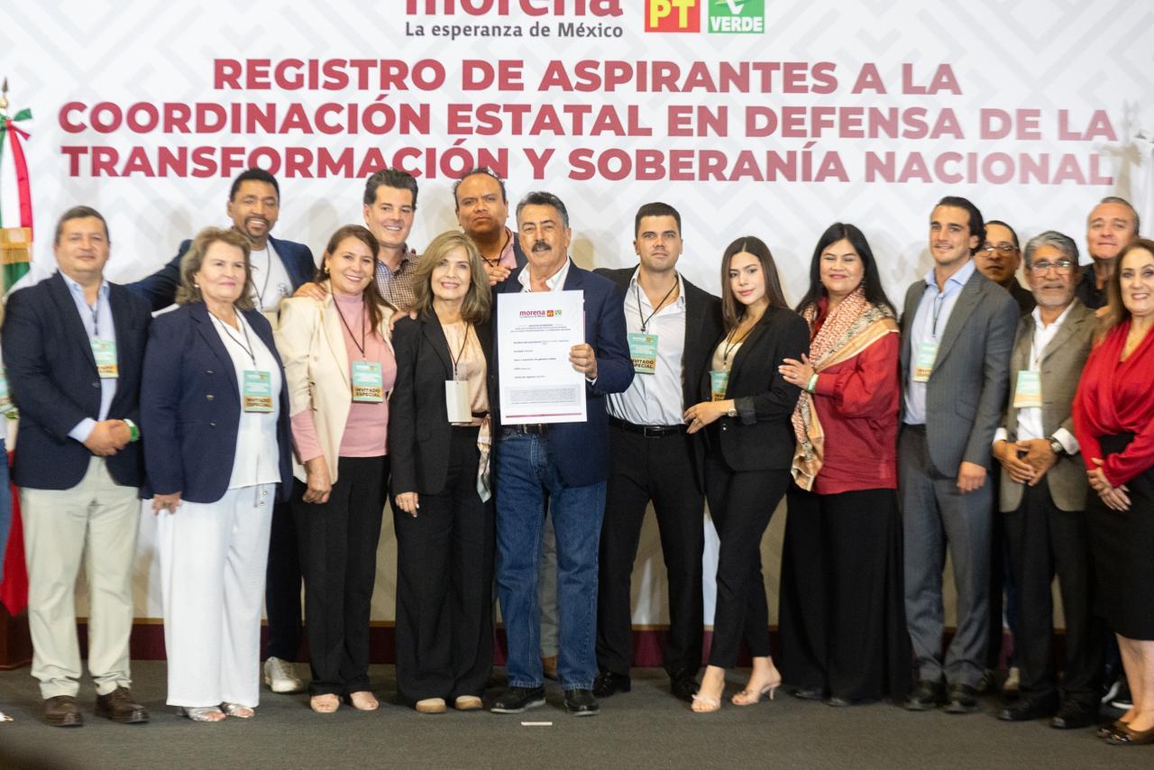Javier Lamarque formaliza su registro para la Coordinación Estatal de la Defensa de la Transformación en Sonora