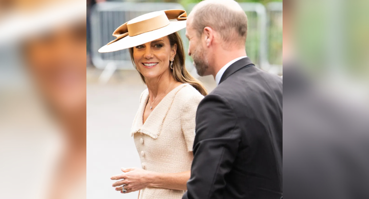 Kate Middleton y Príncipe William en boda de Peter Phillips