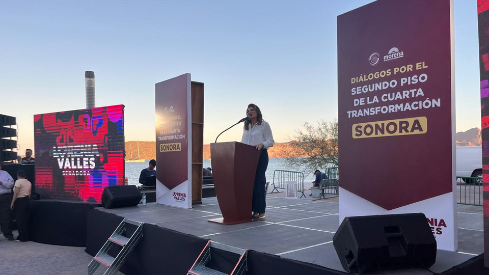La senadora Lorenia Valles sostuvo un encuentro por la continuidad de la 4T en Guaymas