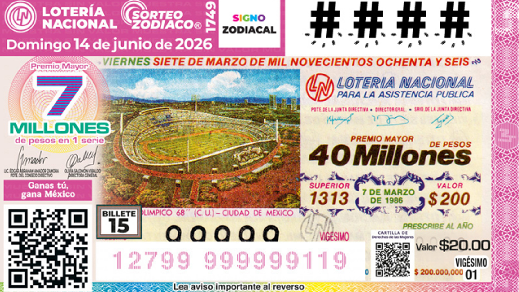 Lista COMPLETA de GANADORES Sorteo Zodiaco No. 1749 de Lotería Nacional, HOY domingo 14 de junio