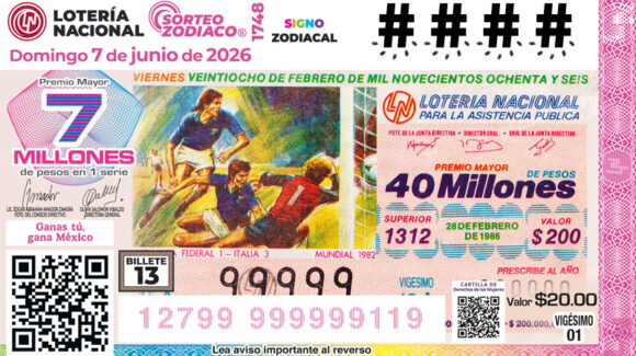 Lista COMPLETA de GANADORES Sorteo Zodiaco No. 1748 Mundial 2026 de Lotería Nacional, HOY domingo 7 de junio