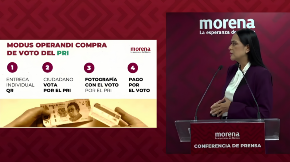 Morena exhibe la estructura de un presunto esquema del PRI para la compra de votos