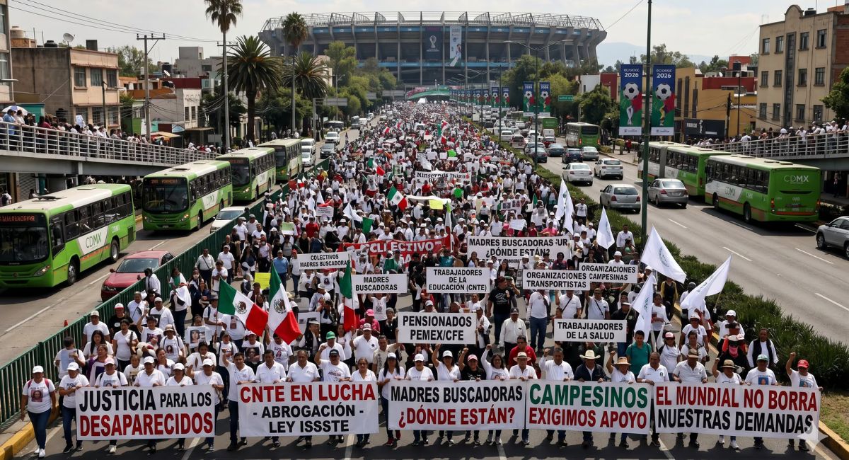 Mundial 2026: colectivos y activistas convocan a megamarcha durante la inauguración en México