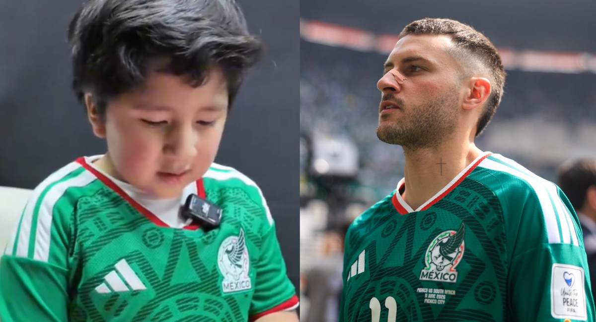Niño viral del suéter navideño recibe regalo de la Selección Mexicana y mensaje de Santiago Giménez