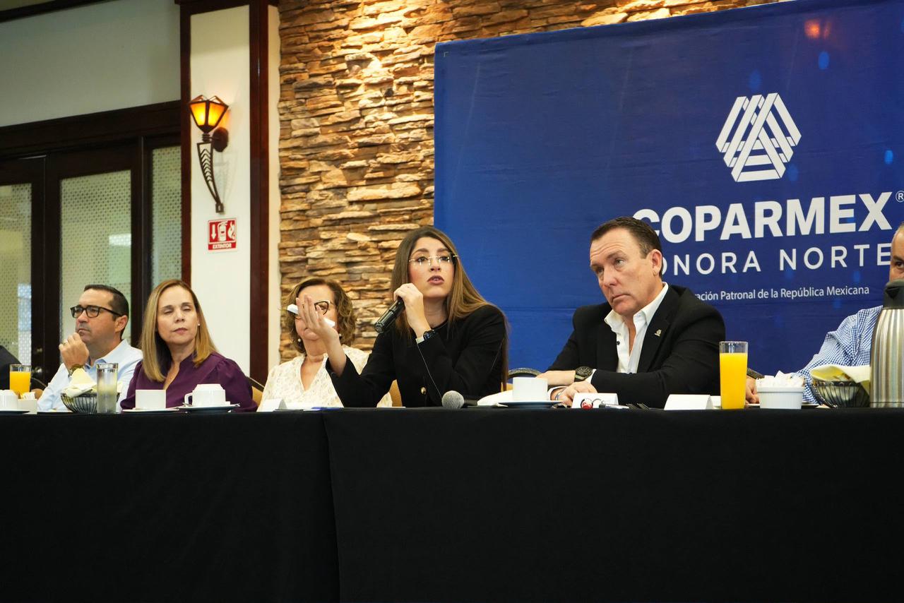 Paulina Ocaña fortalece diálogo con Coparmex para impulsar desarrollo en Sonora