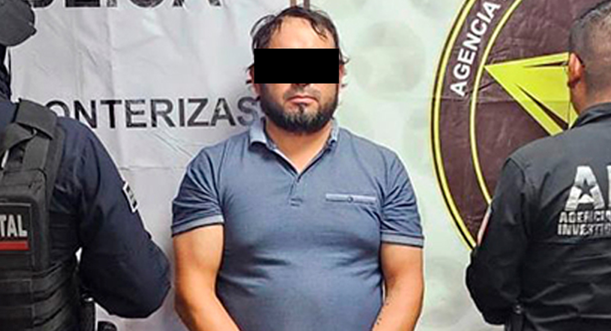 Carlos Javier 'N', de 38 años de edad, fue aprehendido por elementos de la AMIC