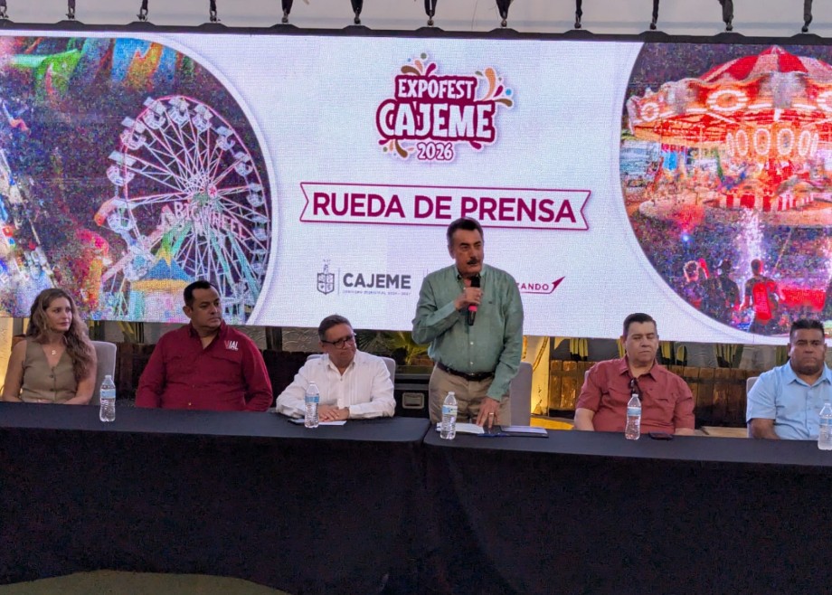 Realizan rueda de prensa para presentar a parte del elenco de ExpoFest Cajeme 2026