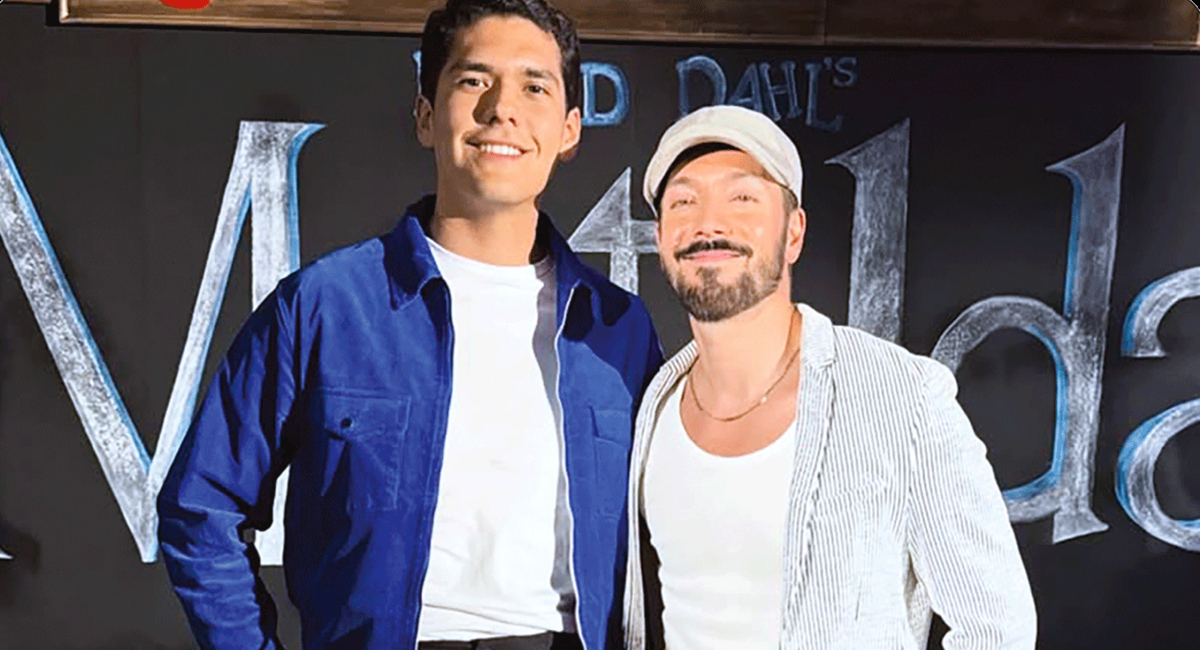Roger González con Edu Becerril