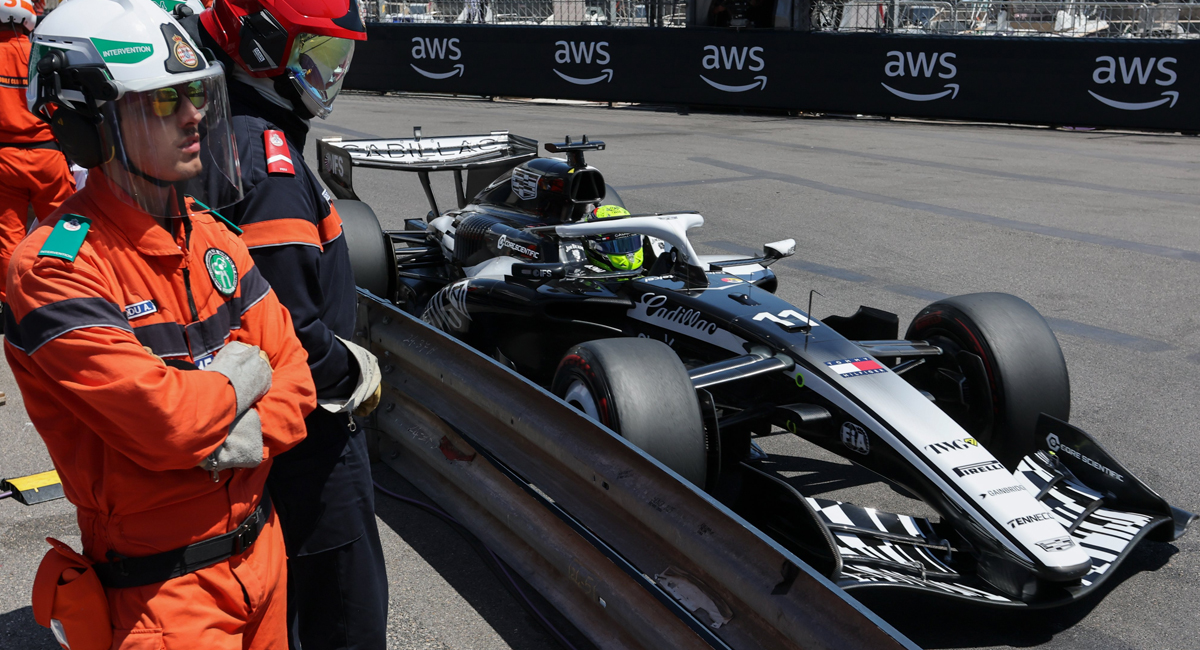 Sergio Pérez recibió una sanción de 10 segundos por lo que quedó fuera de los puntos en el GP de Mónaco