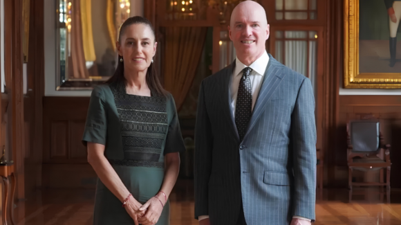 Sheinbaum se reúne en Palacio Nacional con Ben Horowitz, cofundador de Andreessen Horowitz