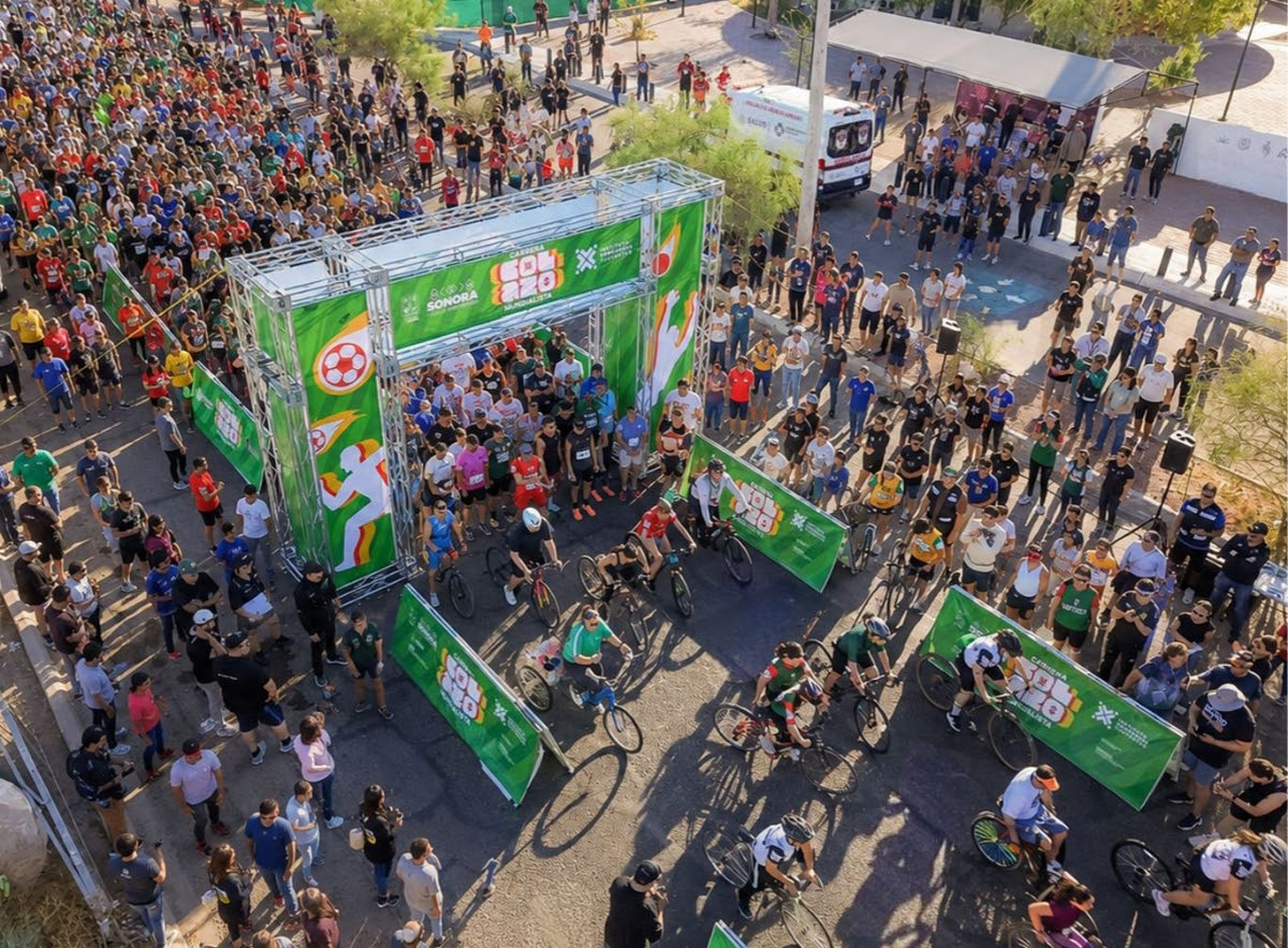 Sonora Mundialista impulsa deporte y convivencia con carrera en Hermosillo