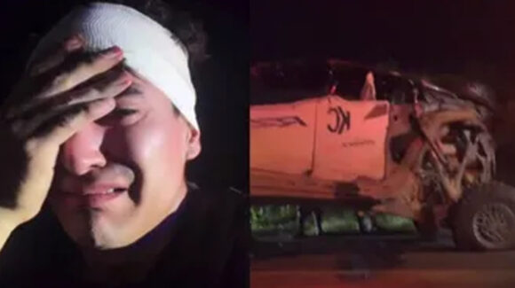 VIDEO: Suavecito sufre accidente en auto y termina hospitalizado; se volcó el vehículo y tendría contusión