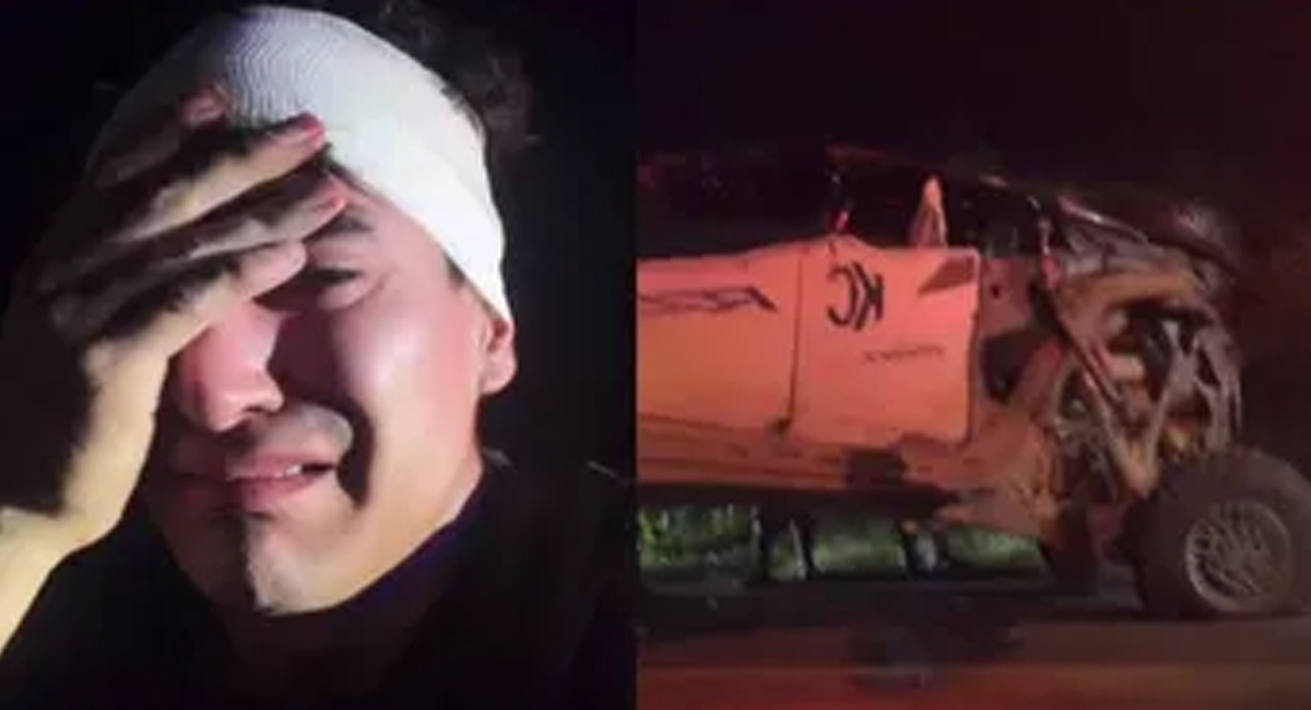 Suavecito sufre terrible accidente de auto y capta en video el terrorífico momento