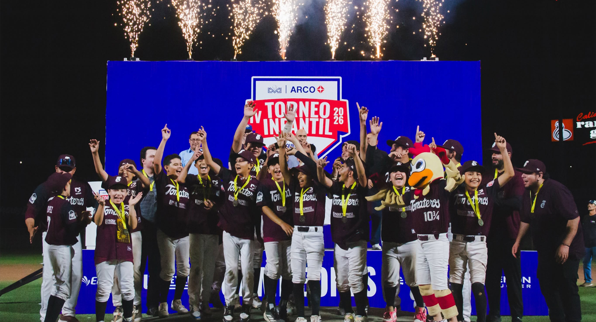 Tomateros de Culiacán se corona en Ciudad Obregón y va a la Serie del Caribe Kids