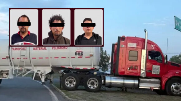 VIDEO: Persecución de tráiler robado deja detenidos, heridos y autos dañados en la México-Pachuca