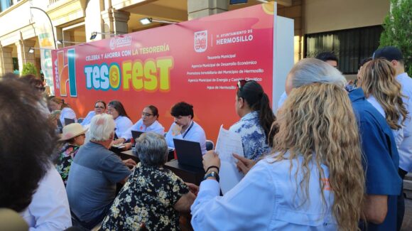 Tesorería de Hermosillo celebra a contribuyentes cumplidos con descuentos y actividades familiares