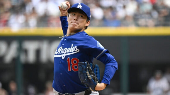 Yoshinobu Yamamoto coquetea la perfección y los Dodgers vencen a Chicago en el segundo de la serie