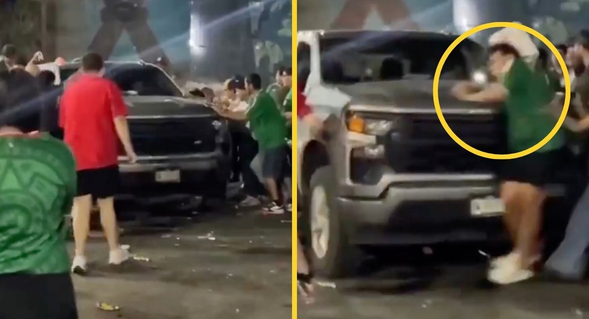 Conductor atropella a tres aficionados durante festejos por triunfo del Tri en Chihuahua