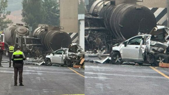¿Qué pasó en la Chamapa-Lechería HOY? Accidente e incendio de tráiler provoca cierre total; reportan víctimas