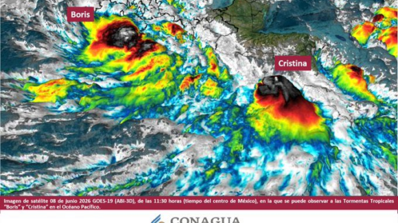 Nace la tormenta tropical ‘Cristina’ en el Pacífico; ‘Boris’ mantiene en alerta a costas mexicanas