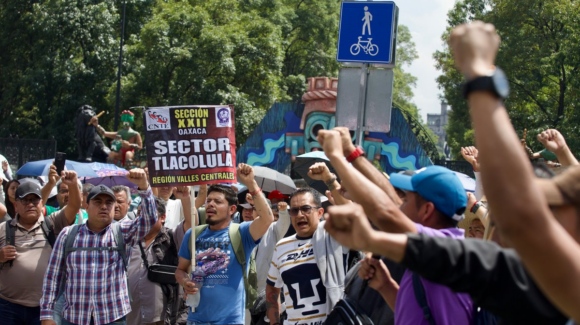 CNTE sale sin acuerdos de Segob y mantiene exigencia de diálogo con Sheinbaum