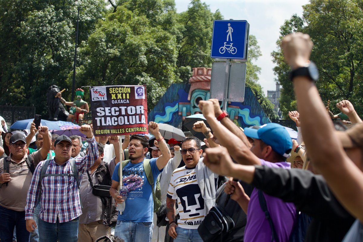 CNTE sale sin acuerdos de Segob y mantiene exigencia de diálogo con Sheinbaum