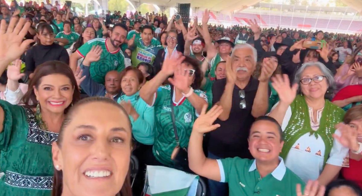 Mundial 2026: Presidenta aparece en el Deportivo Hermanos Galeana
