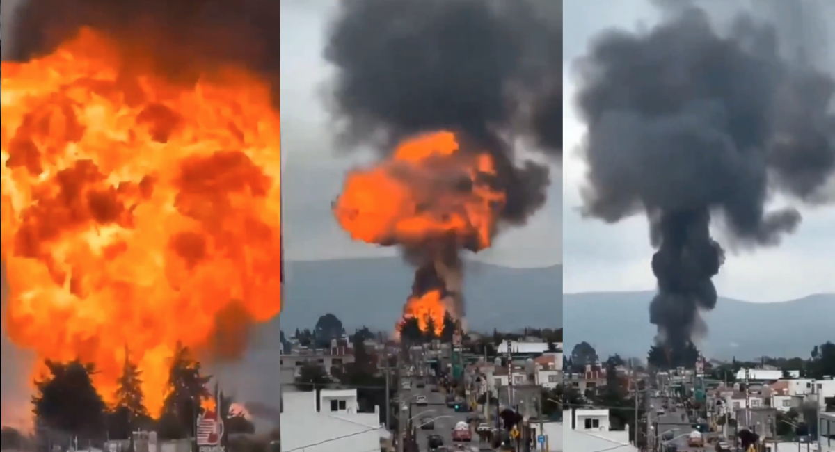 Explota pipa de gas en Tepeaca; evacúan escuela y viviendas cercanas