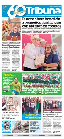 Cubierta de la versión impresa del 29 Jun 2026