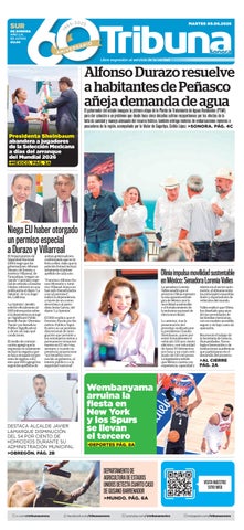 Cubierta de la versión impresa del 08 Jun 2026