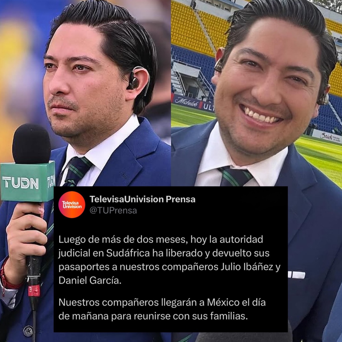 Julio Ibáñez y Daniel García vuelven a México tras recuperar sus pasaportes