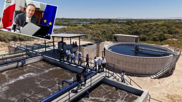 Inaugura Alfonso Durazo planta de tratamiento de aguas residuales en Puerto Peñasco